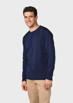 Klitmoller Collective Strick-Noah knit - Moss Green Creammelange