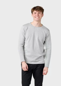 Klitmoller Collective Strick-Noah knit - Olive Creammelange