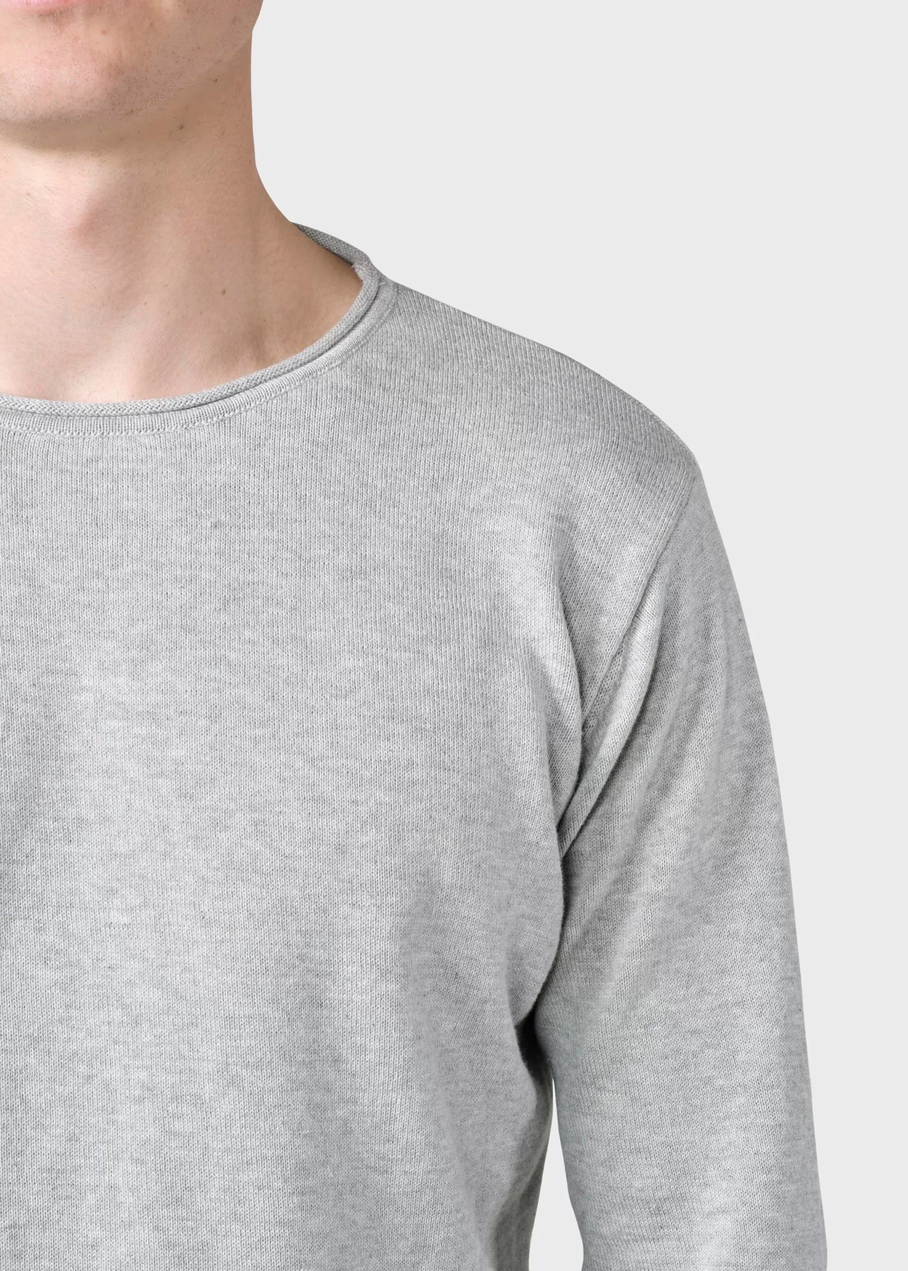 Klitmoller Collective Strick-Noah knit - Olive Creammelange