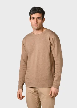 Klitmoller Collective Strick-Noah knit - Pastel sand Creammelange