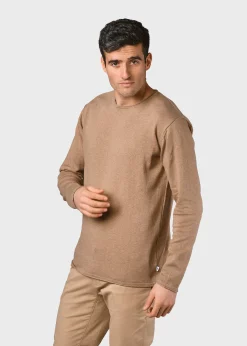 Klitmoller Collective Strick-Noah knit - Pastel sand Creammelange