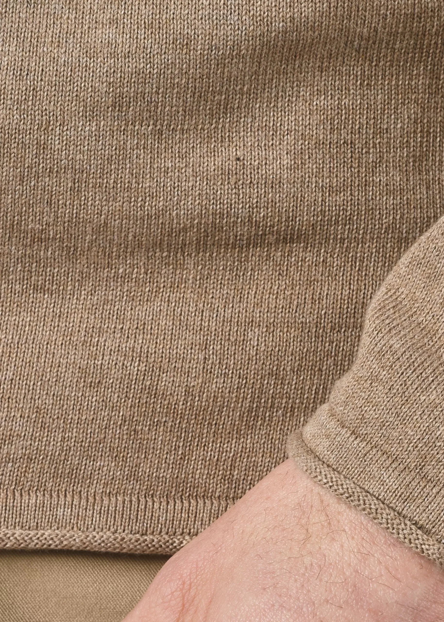 Klitmoller Collective Strick-Noah knit - Pastel sand Creammelange