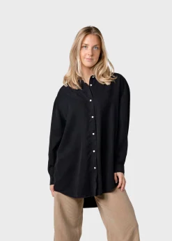 Klitmoller Collective Hemden-Ofelia lyocell shirt - Black Lemonsorbet