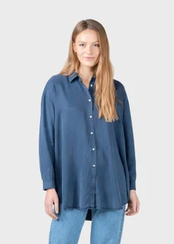 Klitmoller Collective Hemden-Ofelia lyocell shirt - Deep blue Lemonsorbet