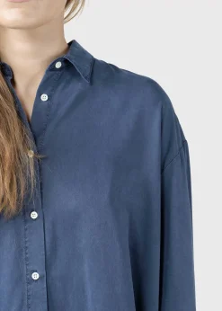 Klitmoller Collective Hemden-Ofelia lyocell shirt - Deep blue Lemonsorbet