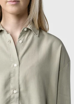 Klitmoller Collective Hemden-Ofelia lyocell shirt - Sand Lemonsorbet