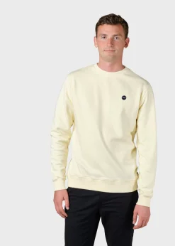 Klitmoller Collective Sweatshirts-Olaf crew - Lemon sorbet Anthracitemelange