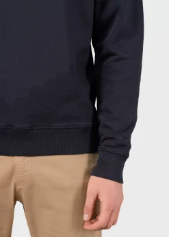 Klitmoller Collective Sweatshirts-Olaf crew - Navy Anthracitemelange