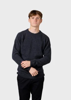 Klitmoller Collective Strick-Ole knit - Anthracite MossGreen