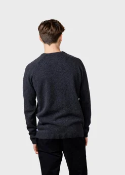 Klitmoller Collective Strick-Ole knit - Anthracite MossGreen