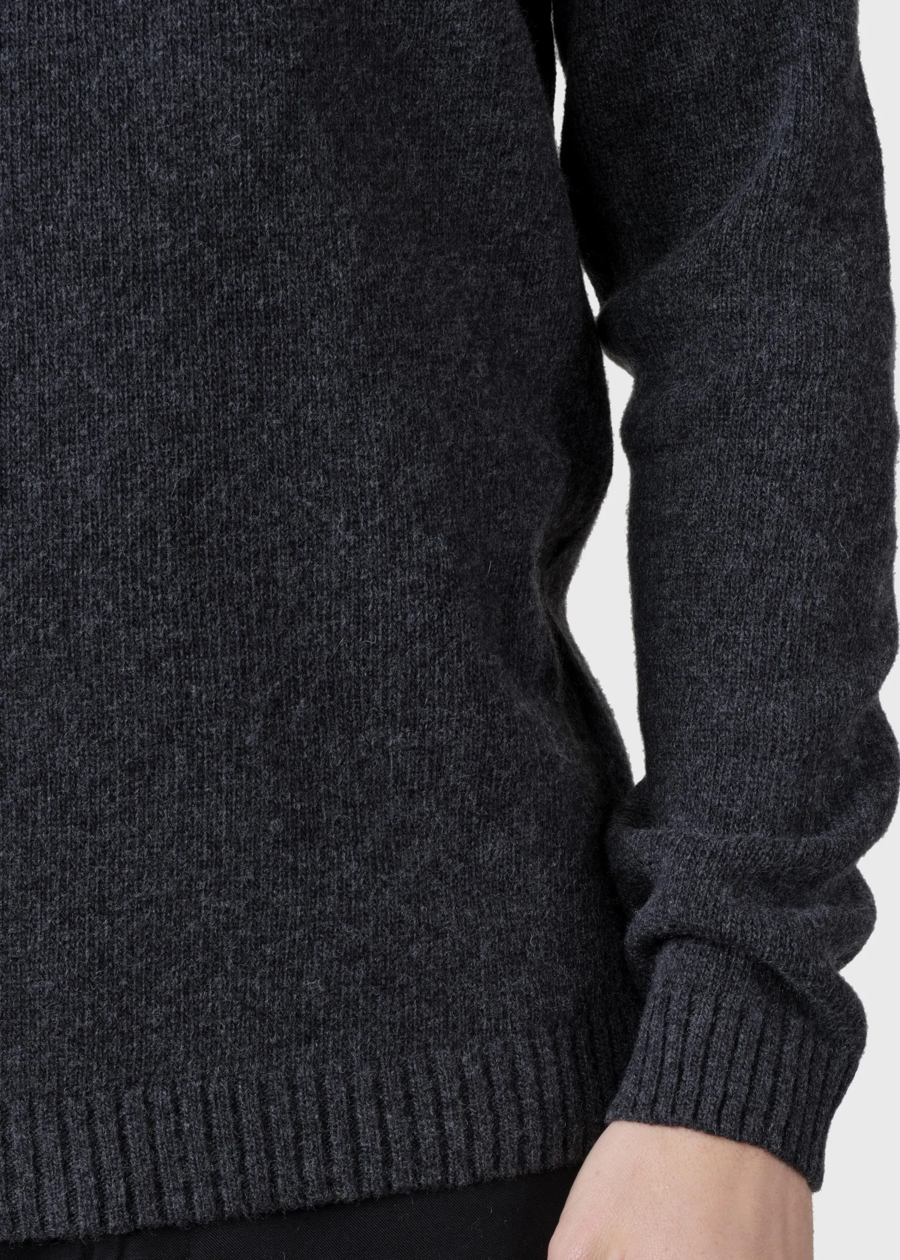 Klitmoller Collective Strick-Ole knit - Anthracite MossGreen