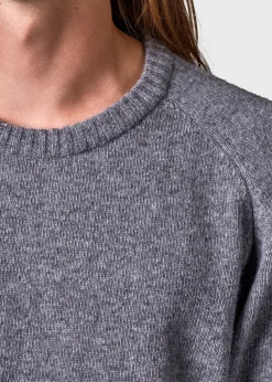 Klitmoller Collective Strick-Ole knit - Light grey MossGreen