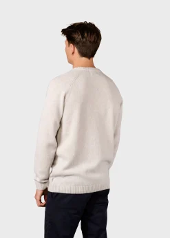 Klitmoller Collective Strick-Ole knit - Pastel grey MossGreen