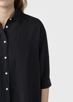 Klitmoller Collective Hemden-Oline shirt - Black Skyblue