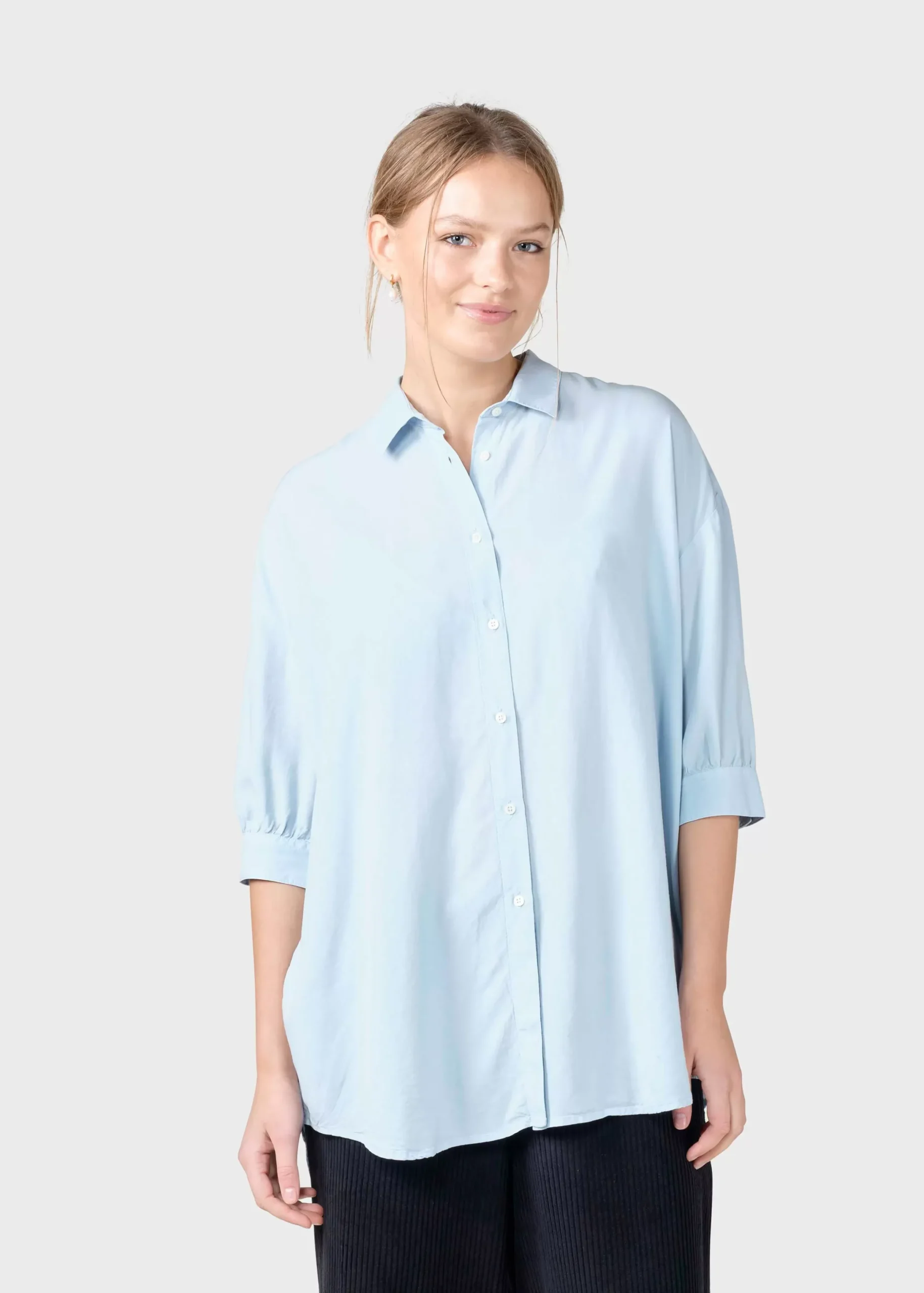 Klitmoller Collective Hemden-Oline shirt - Light blue Skyblue