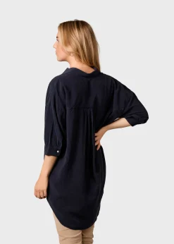Klitmoller Collective Hemden-Oline shirt - Navy Skyblue