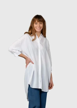 Klitmoller Collective Hemden-Oline shirt - White Skyblue