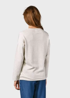 Klitmoller Collective Strick-Patricia knit - Cream melange Sand