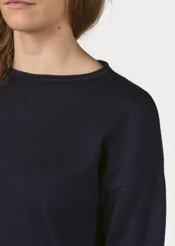 Klitmoller Collective Strick-Patricia knit - Navy Sand