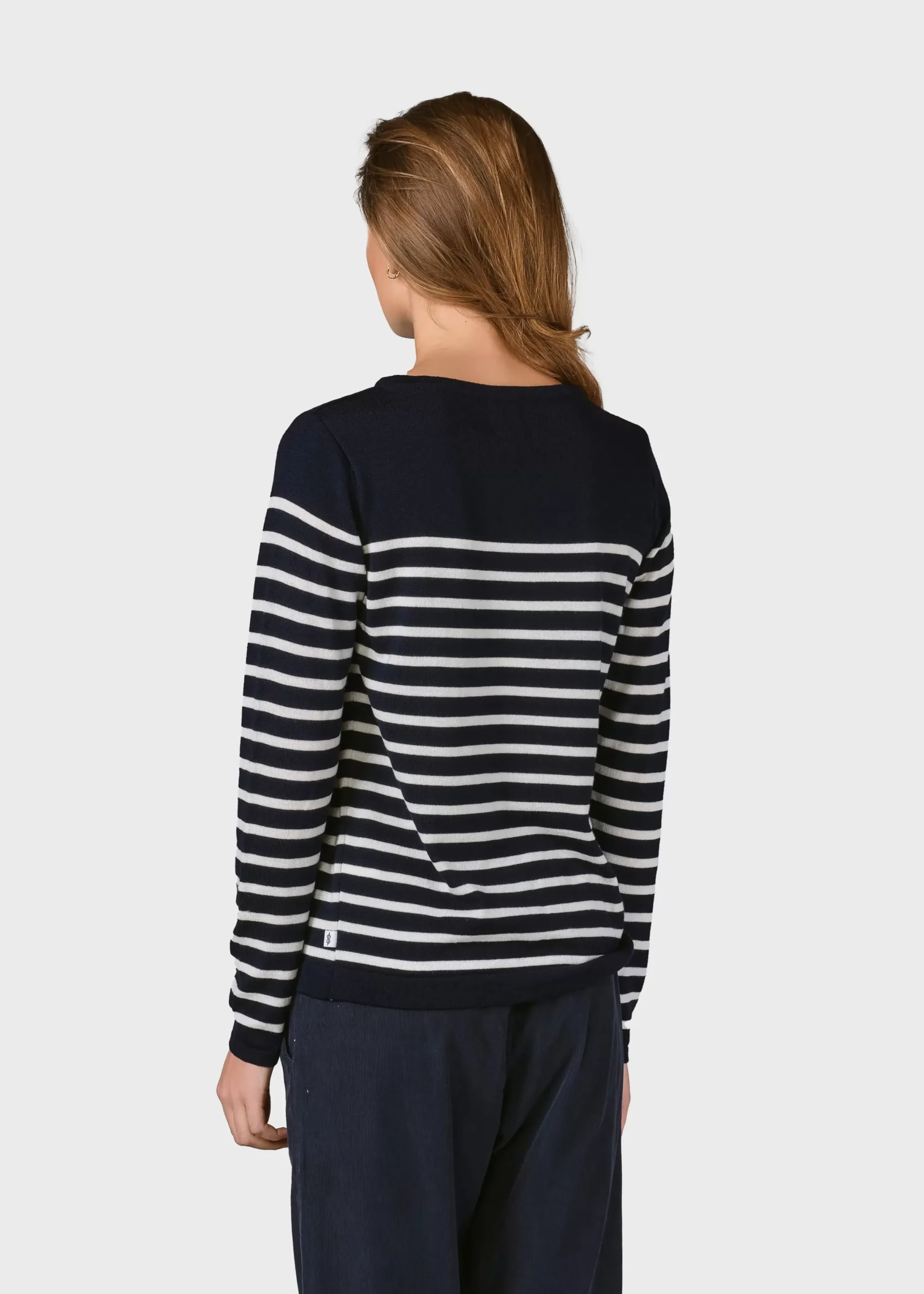 Klitmoller Collective Strick-Paula knit - Navy/cream