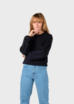 Klitmoller Collective Strick-Rachel knit - Black MossGreen