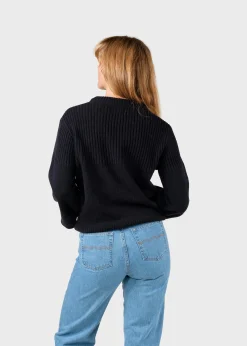 Klitmoller Collective Strick-Rachel knit - Black MossGreen