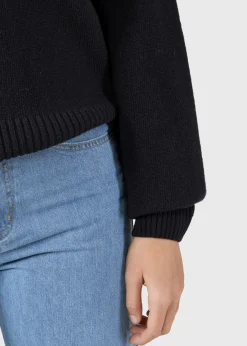 Klitmoller Collective Strick-Rachel knit - Black MossGreen