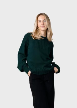 Klitmoller Collective Strick-Rachel knit - Moss Green MossGreen