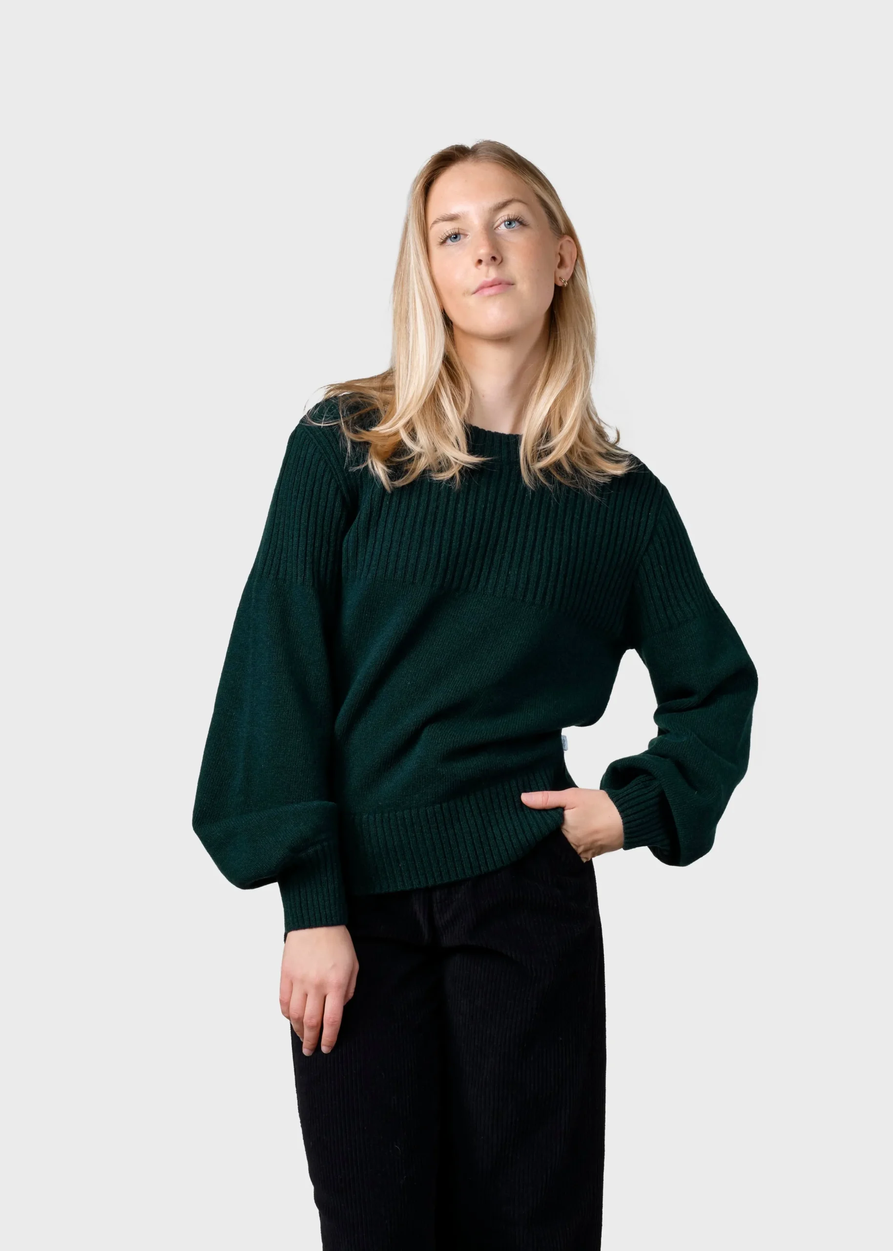 Klitmoller Collective Strick-Rachel knit - Moss Green MossGreen