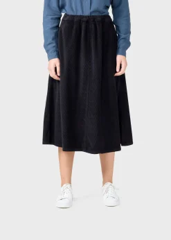 Klitmoller Collective Röcke-Ramona cord skirt - Black Oak