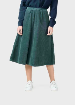 Klitmoller Collective Röcke-Ramona cord skirt - Moss Green Oak