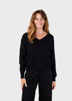 Klitmoller Collective Strick-Randi knit - Black Lemonsorbet