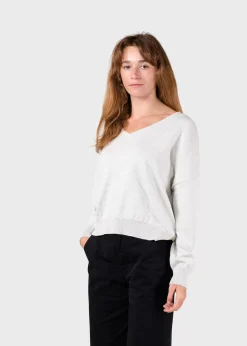Klitmoller Collective Strick-Randi knit - Cream melange Lemonsorbet