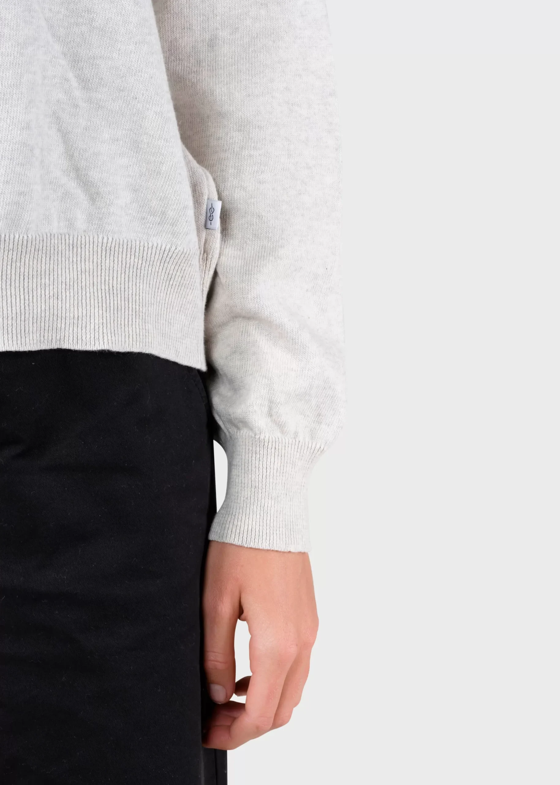 Klitmoller Collective Strick-Randi knit - Cream melange Lemonsorbet