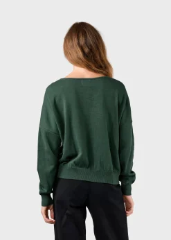 Klitmoller Collective Strick-Randi knit - Moss Green Lemonsorbet