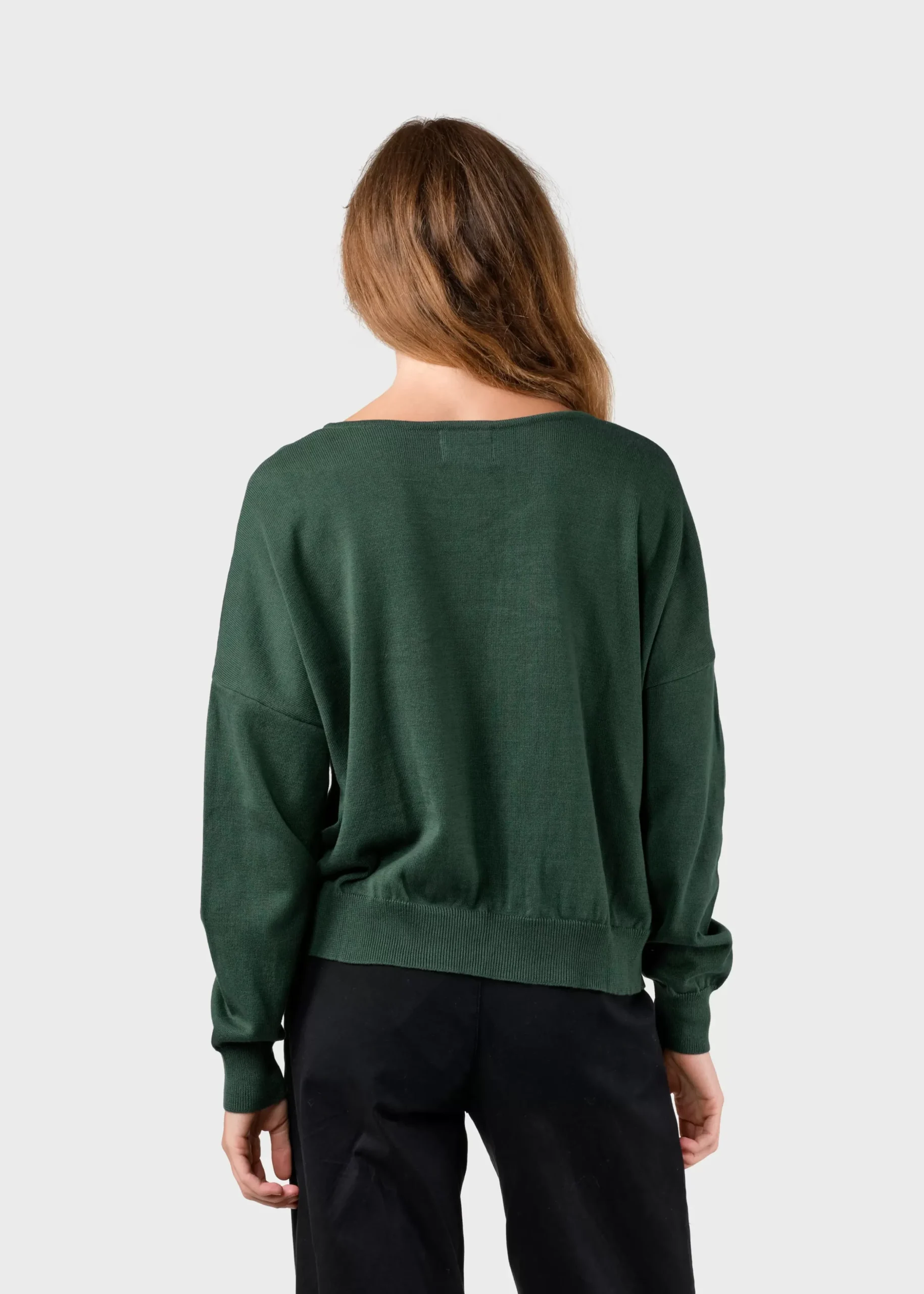 Klitmoller Collective Strick-Randi knit - Moss Green Lemonsorbet