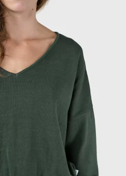 Klitmoller Collective Strick-Randi knit - Moss Green Lemonsorbet