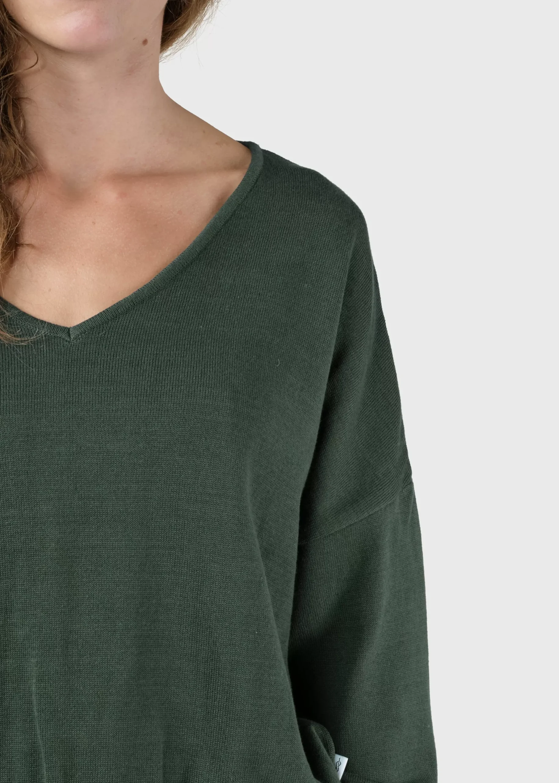 Klitmoller Collective Strick-Randi knit - Moss Green Lemonsorbet
