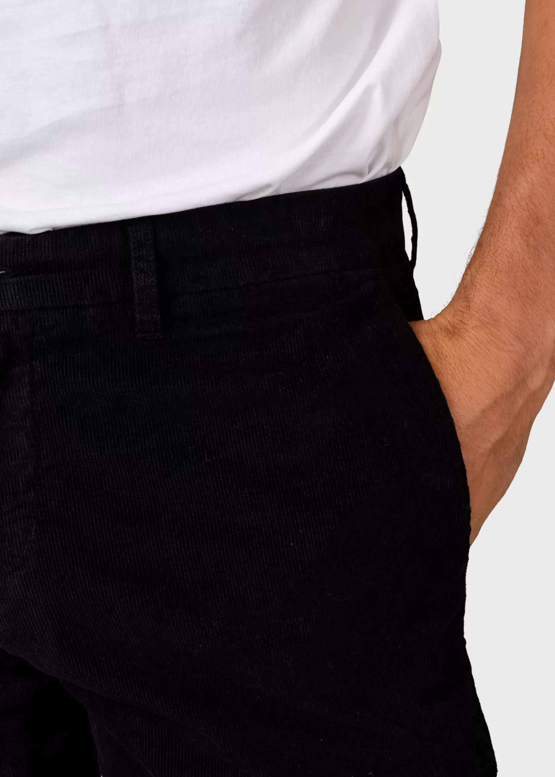 Klitmoller Collective Hosen-Ras corduroy chino - Black Sand