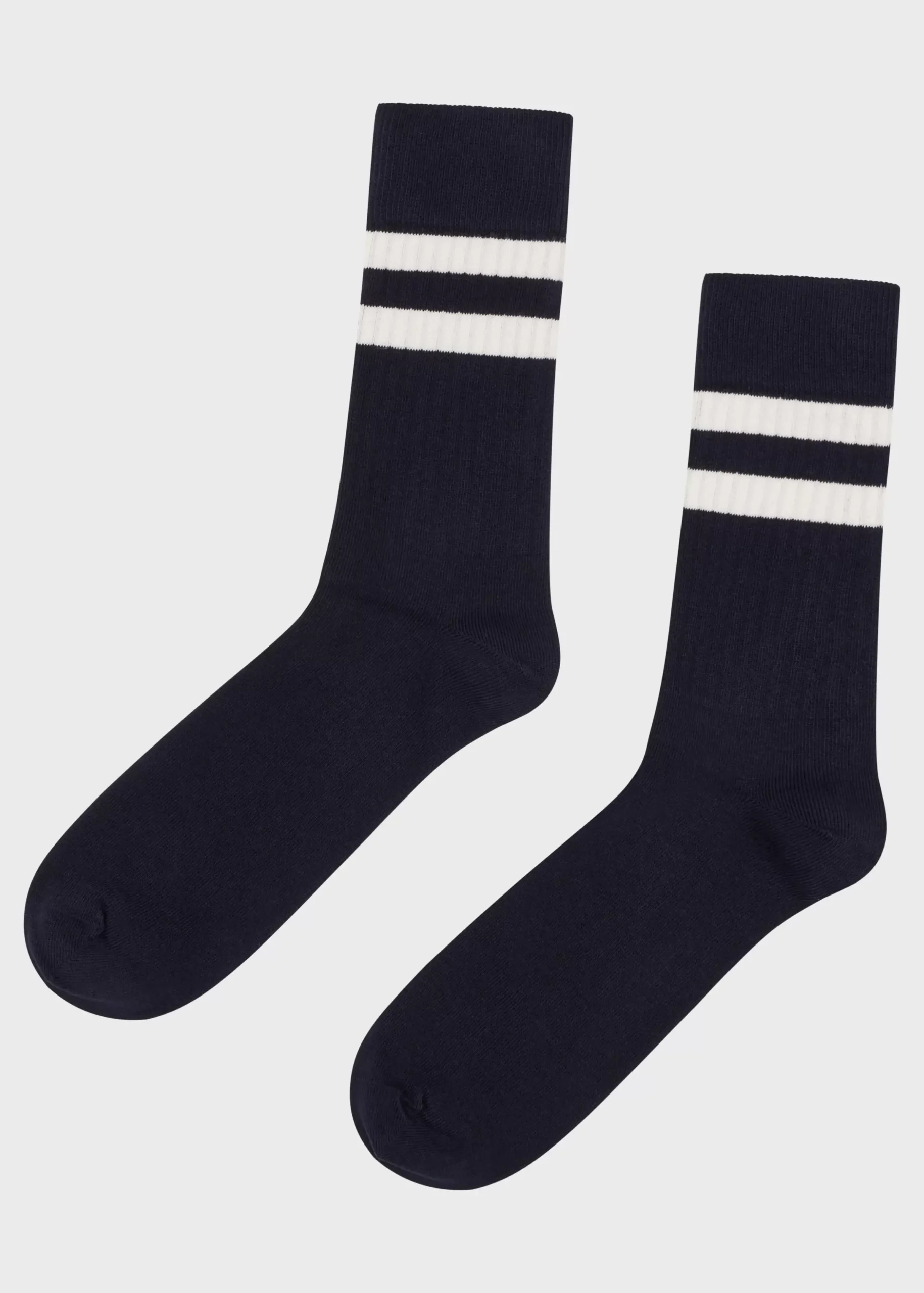 Klitmoller Collective Accessories-Retro cotton sock - Navy/cream Cream/navy