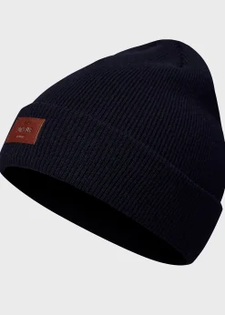 Klitmoller Collective Accessories-Rib beanie - Navy Lightblue