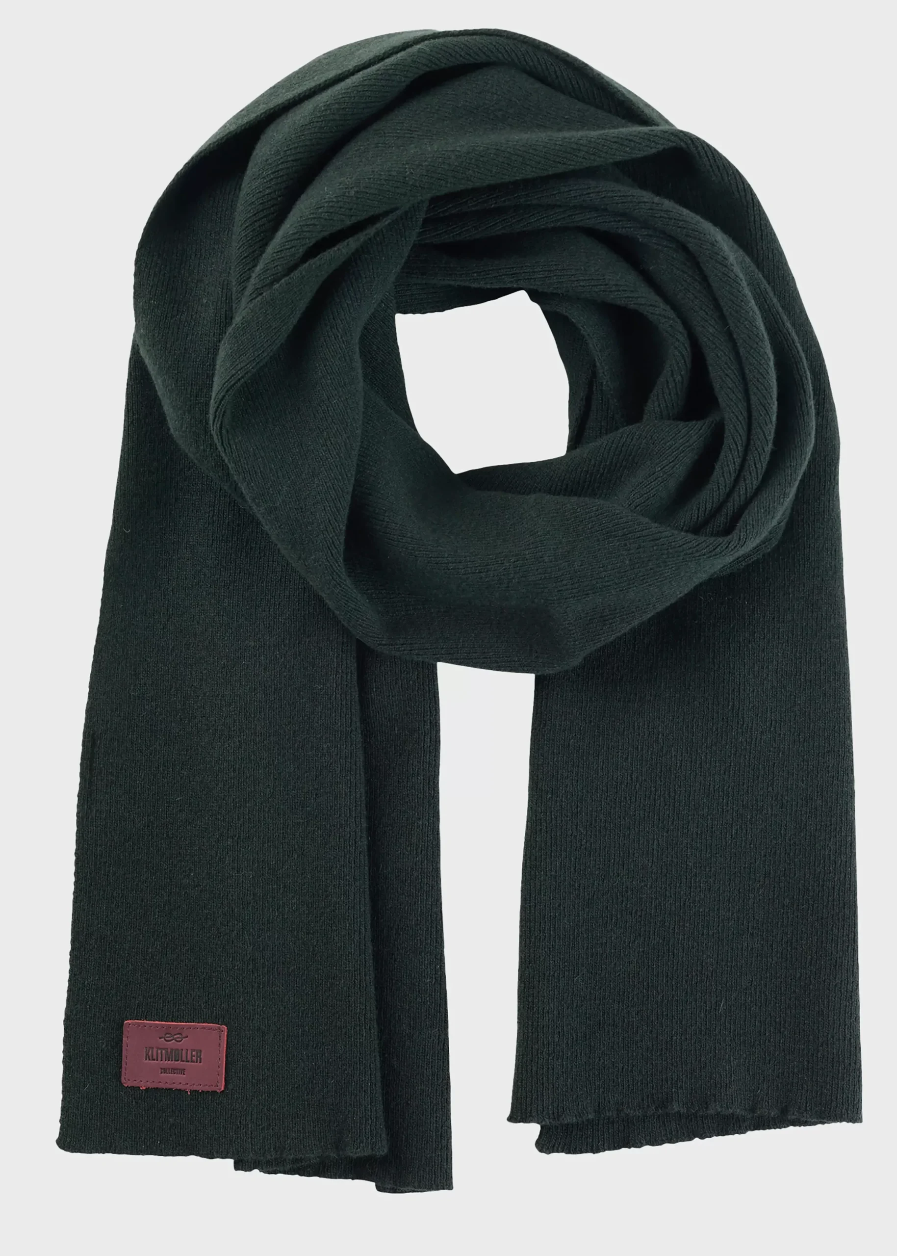 Klitmoller Collective Accessories-Rib scarf - Olive Coffee