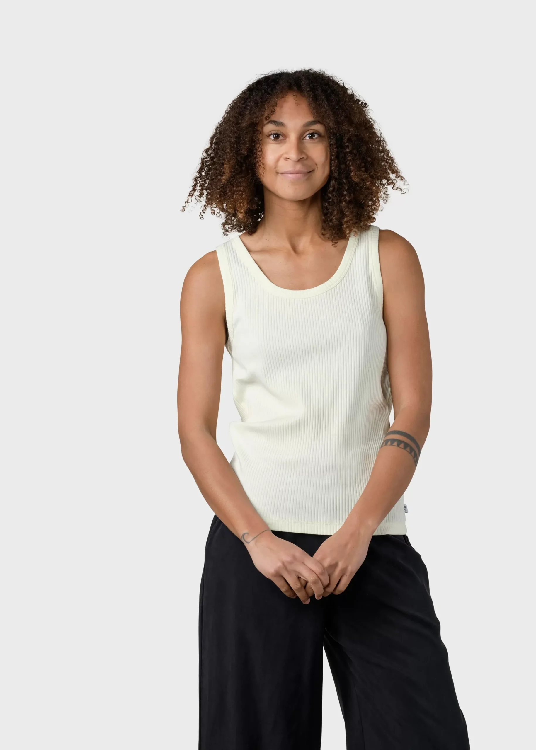 Klitmoller Collective T-shirts-Rib top - Lemon sorbet Lilac