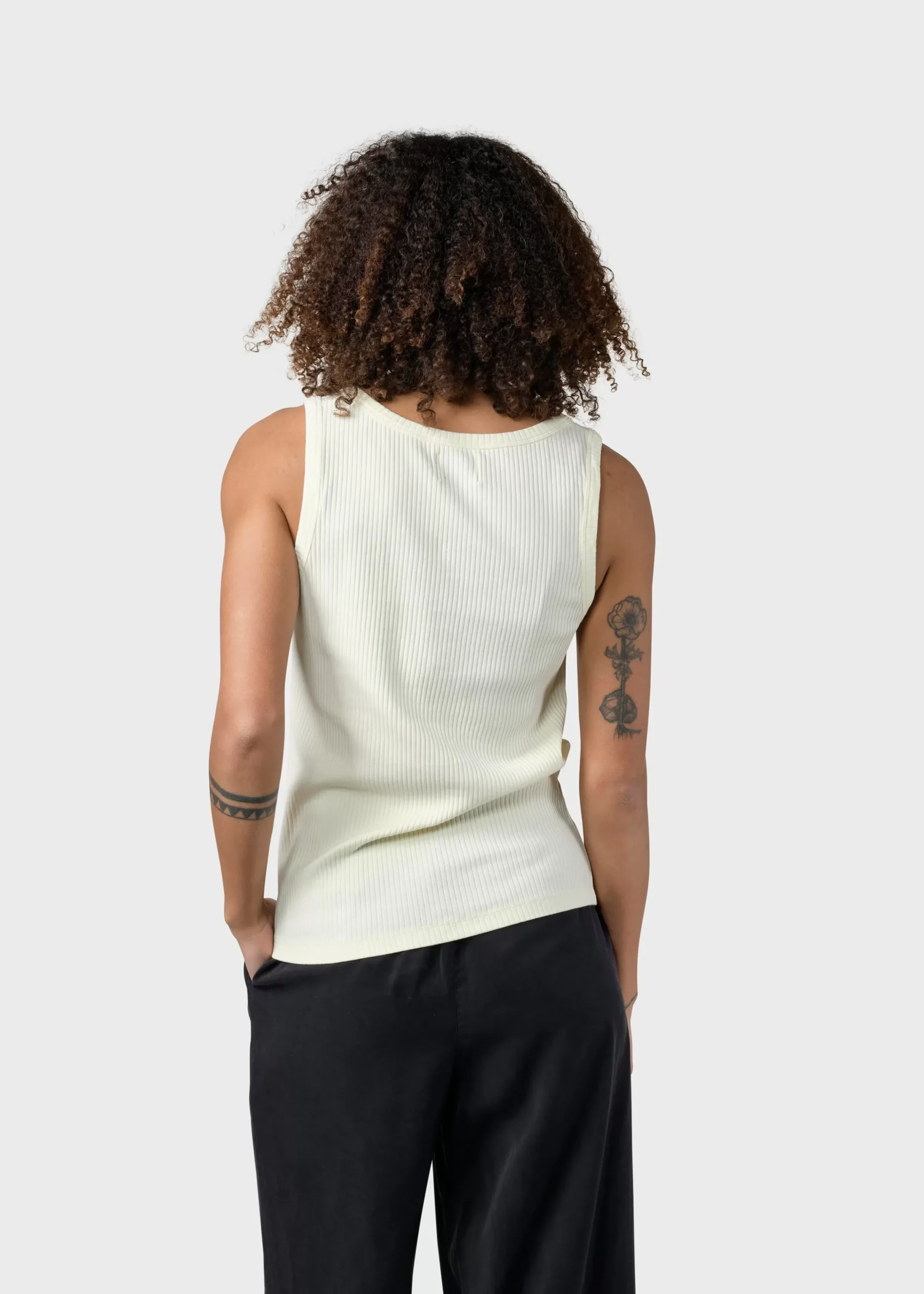 Klitmoller Collective T-shirts-Rib top - Lemon sorbet Lilac