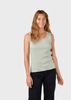 Klitmoller Collective T-shirts-Rib top - Sage Lilac