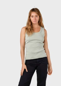 Klitmoller Collective T-shirts-Rib top - Sage Lilac