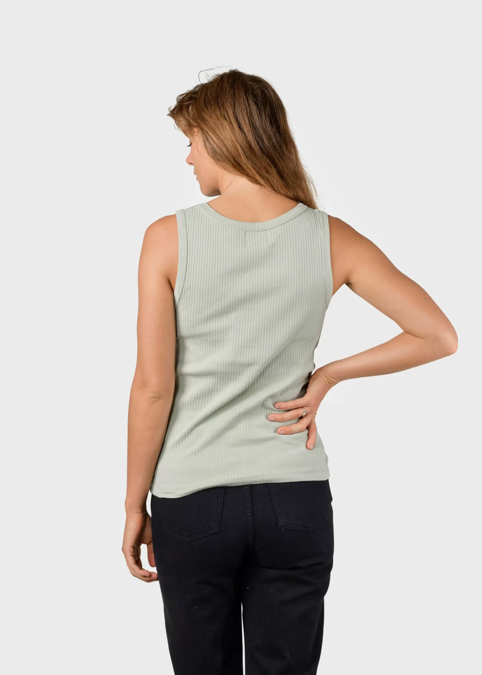Klitmoller Collective T-shirts-Rib top - Sage Lilac
