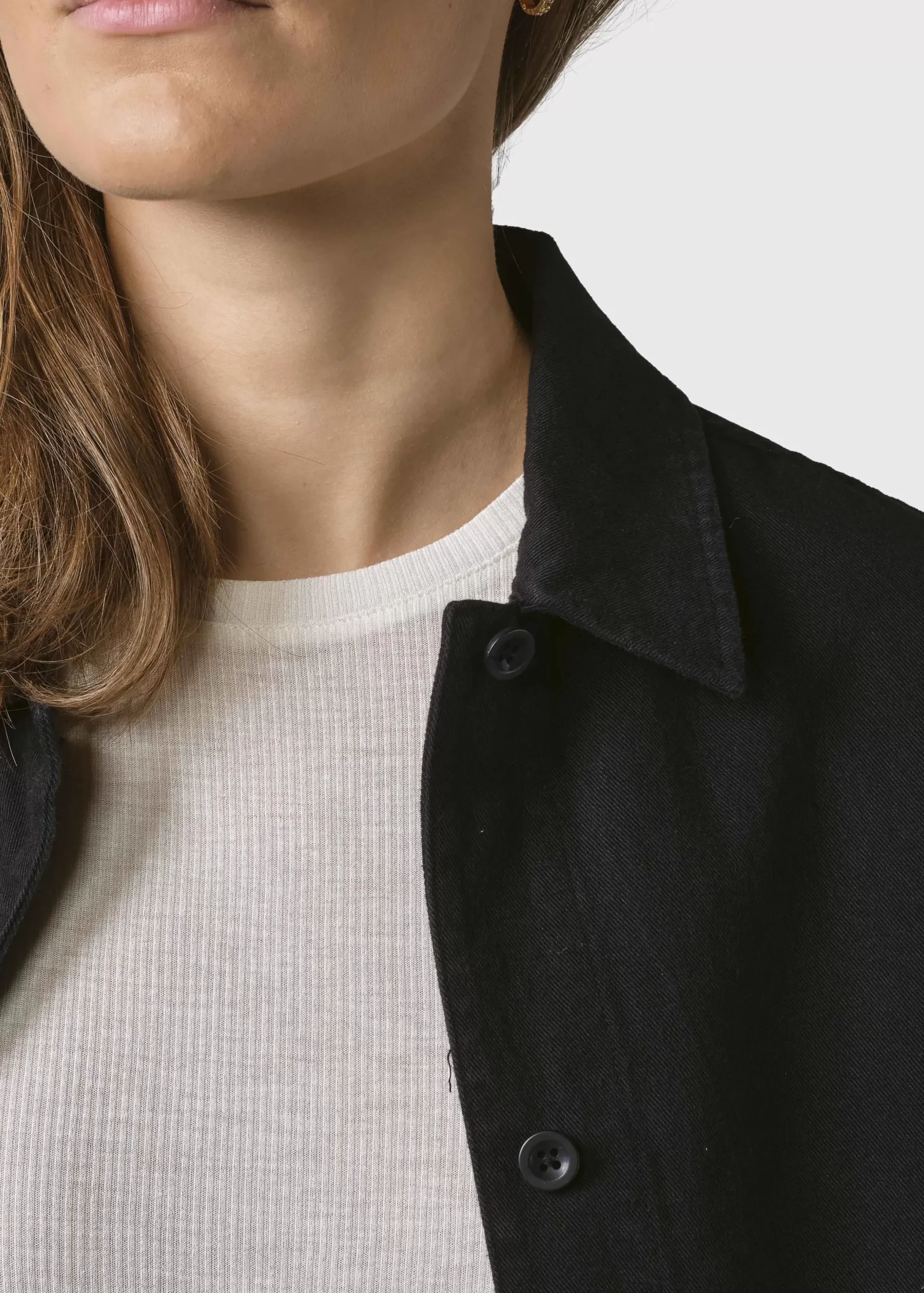 Klitmoller Collective Jacken-Rita twill jacket - Black Sand