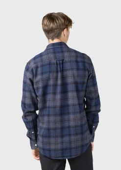 Klitmoller Collective Hemden-Rocco shirt - Navy check Browncheck