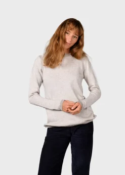 Klitmoller Collective Strick-Rosa knit - Pastel grey/cream Pastelgrey/cream